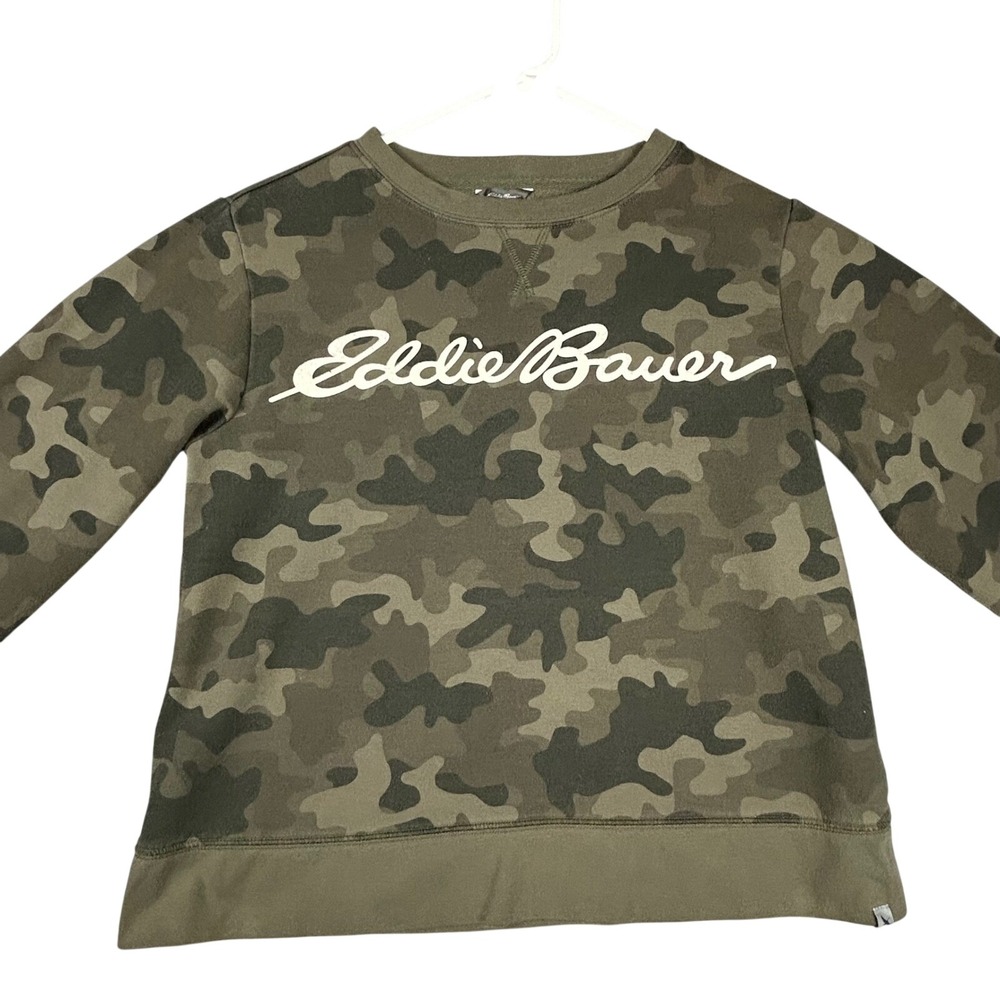 Eddie Bauer Camouflage Crewneck Sweatshirt Women's XS Long Sleeve Pullover
